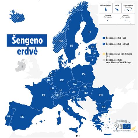 Schema Šengeno erdvės šalių