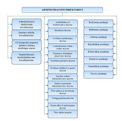 Darželio administracijos ir personalo schema