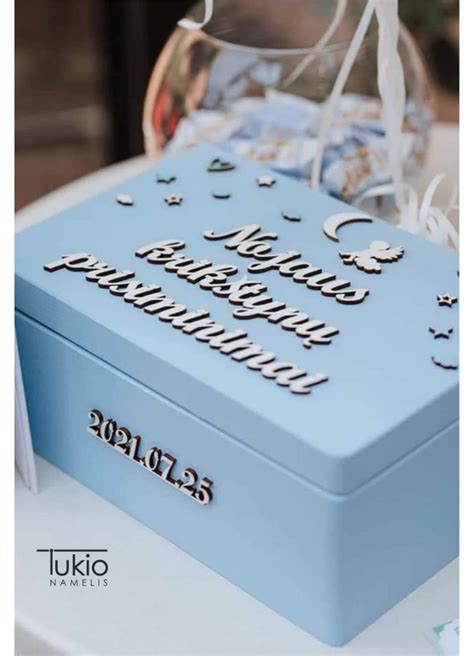 mini metalinė krikštadėžė