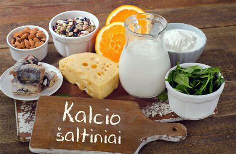 Kalcio šaltiniai maiste