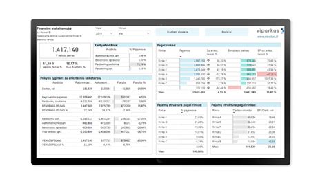 Infografika su finansinių rodiklių paaiškinimais