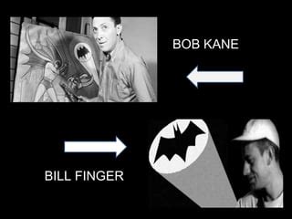 Bob Kane ir Bill Finger eskizai, kaip atsirado Betmeno kostiumas