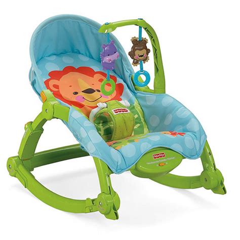 Fisher Price supanti kėdutė-lopšys atlošo reguliavimas