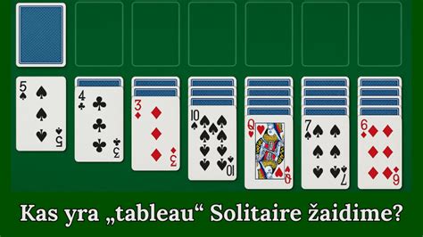 Solitaire žaidimo tipai