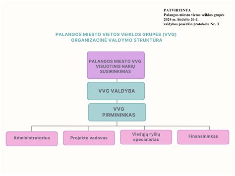 Veiklos schematinė struktūra