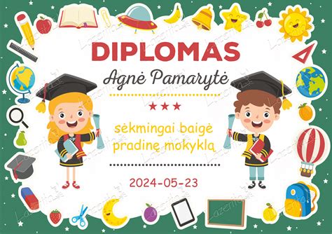 Vaiko išleistuvių diplomai