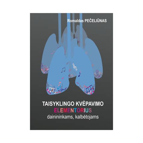 Scheminė iliustracija taisyklingo kvėpavimo