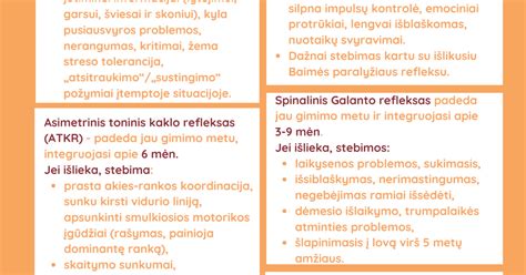 Kūdikio raumenų tonuso schema