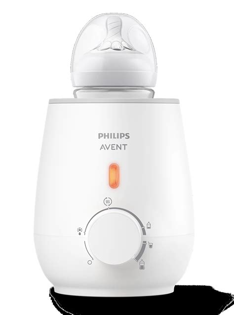 Infografika apie Philips Avent buteliukų šildytuvo veikimo principą