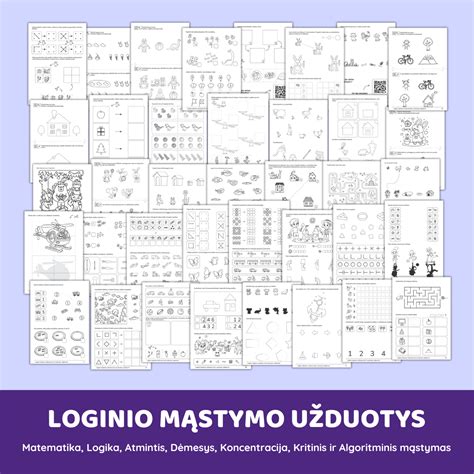 Loginio mąstymo testas su geometrinėmis figūromis
