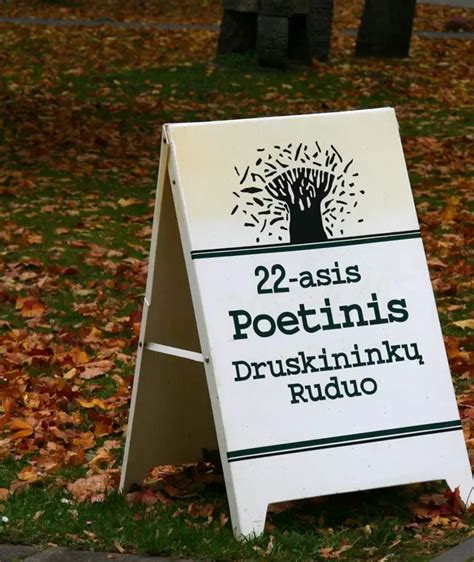Poetinio Druskininkų rudens festivalio atmosfera