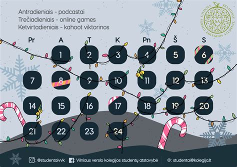 Kalendorius su žymėjimais apie vaikų veiklų renginius