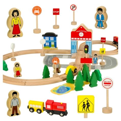 medinė traukinukų trasa