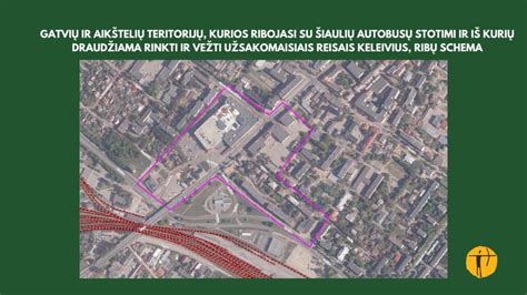 Schema su autobusų maršrutais, vedančiais link Šiaulių lopšelio-darželio