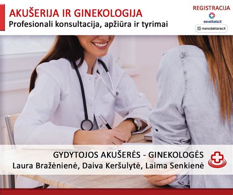 Akušerės konsultuoja nėščiąją