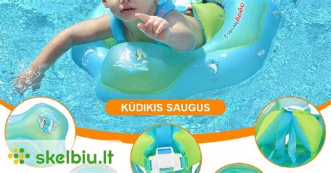 Infografika: plaukimo ratų privalumai kūdikiams
