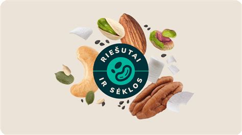 Įvairūs riešutai ir sėklos, skatinantys pieno gamybą