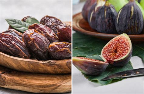 Abrikosai, datulės ir figos