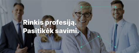Informatyvus paveikslas su profesinio mokymo pasirinkimo galimybėmis