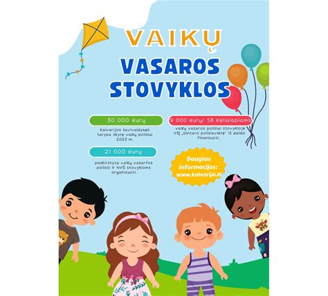 Vasaros poilsis vaikų darželyje