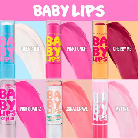 Maybelline Baby Lips pakuotės
