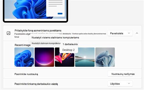 Bing darbalaukio fono pavyzdys