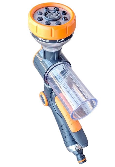 Daugiafunkcinis purkštuvas su skirtingais režimais