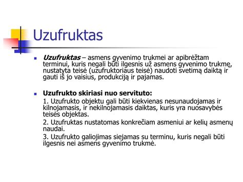uzufruktas butas