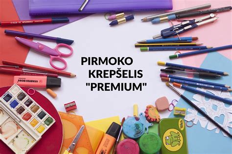 Pirmoko krepšelis su mokymosi priemonėmis