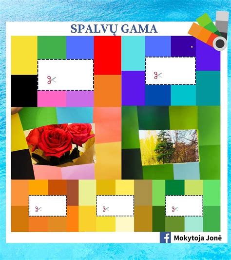 Pavasarinio gėlyno spalvų gama