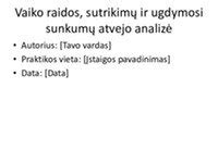 Simbolinė vaiko raidos ir ugdymosi schema