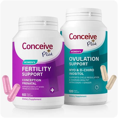 Conceive Plus® pakuotės ir aplikatoriaus nuotrauka