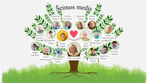 šeimos medis su nuotraukomis