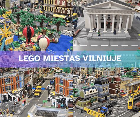 Vaikai statantys miestą iš LEGO kaladėlių