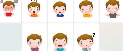 Skirtingos emocijos paveikslėlyje