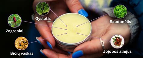 Natūralūs ingredientai odos priežiūros priemonėse