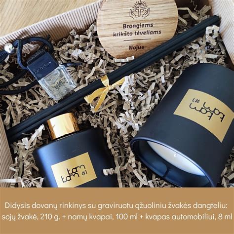 Rankų darbo dovanų rinkinys krikšto tėvams