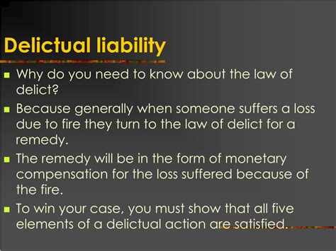 schema of delictual liability