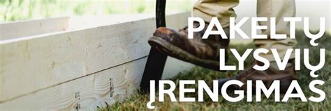 Daržo lysvių įrengimas nelygiame sklype