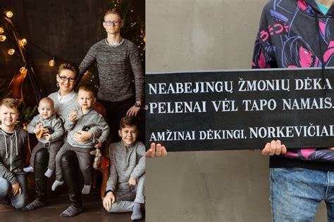 Daugiavaikė šeima prie namų