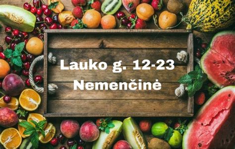 Įvairių daržovių ir vaisių paletė