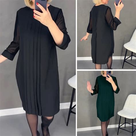 Stilinga suknelė su spalvų blokais