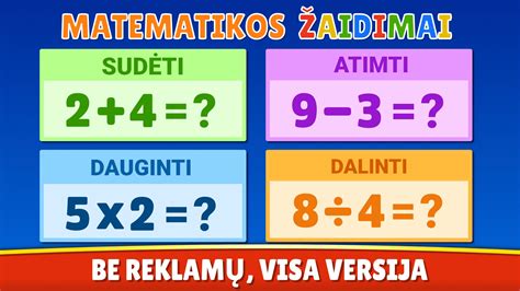 Matematikos žaidimai ikimokyklinukams