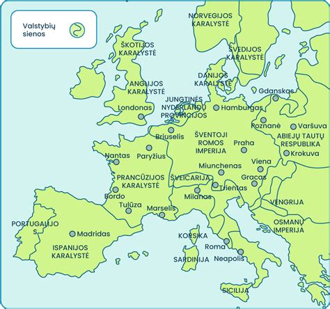 Danieliaus paplitimo žemėlapis Europoje