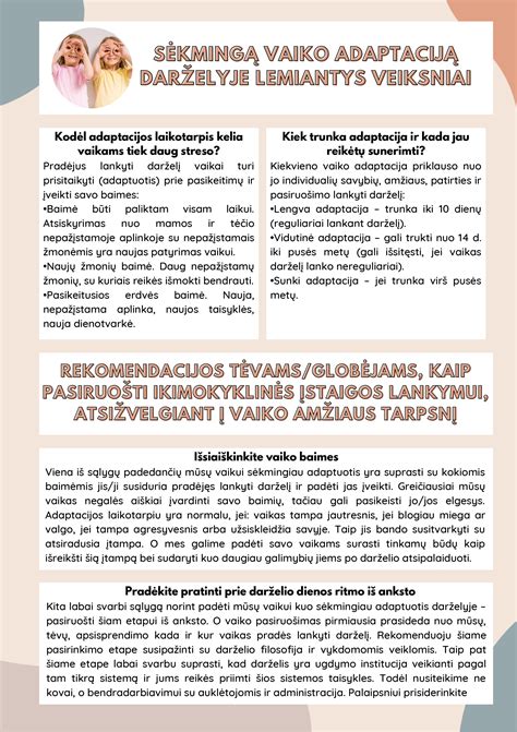 Vaiko ir tėvų apsilankymas darželyje prieš pradedant lankyti