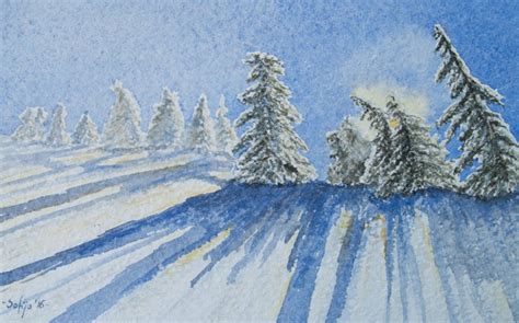 žiemos peizažas su vaikais