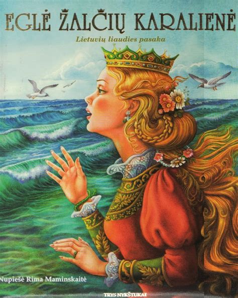Eglė žalčių karalienė pasakos siužeto iliustracija