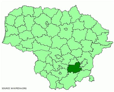 Žemėlapis su Senųjų Trakų vieta
