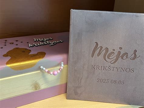 Krikštynų fotoalbumas mergaitei