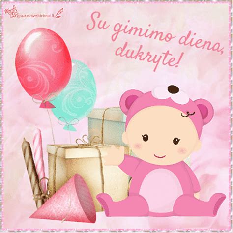 Kūdikio gimimo proga atvirukas